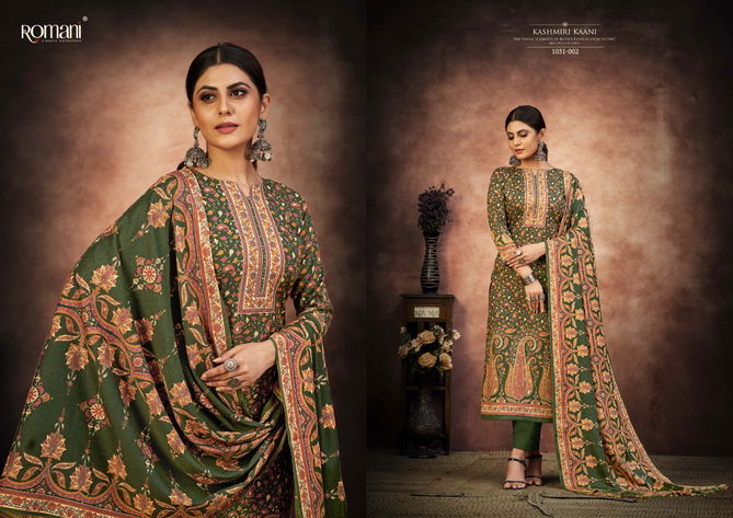 Romani Kashmiri Kaani 2 Premium Pashmina Wholesale Wollen Drees Material Collection